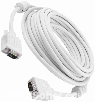 5 meter High speed VGA  to VGA Cable White.